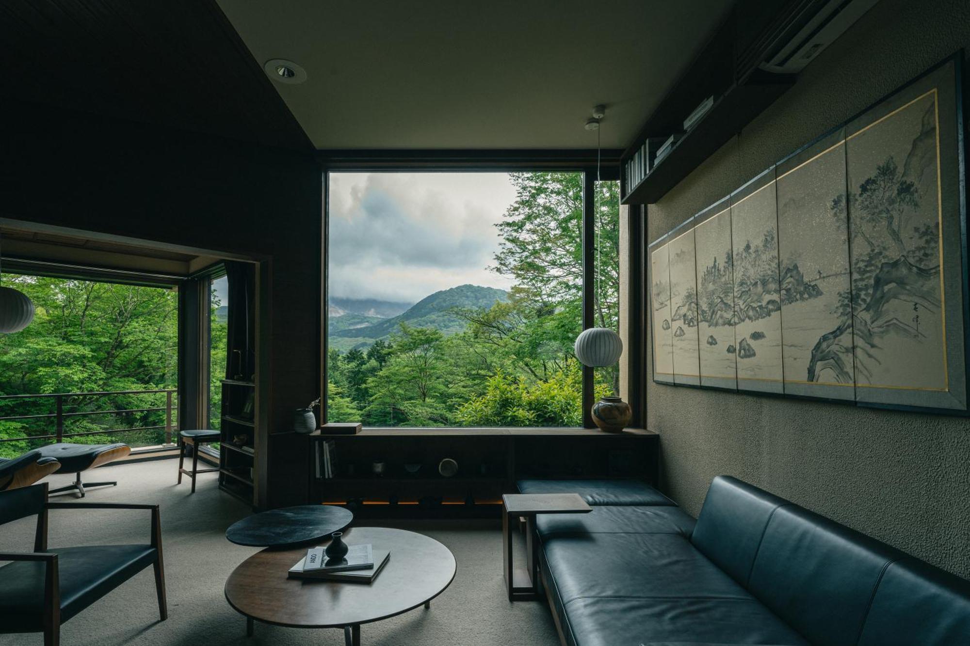 Aknot Hakone 大涌谷を望むモダニズム建築 東京から90分 Villa Kültér fotó