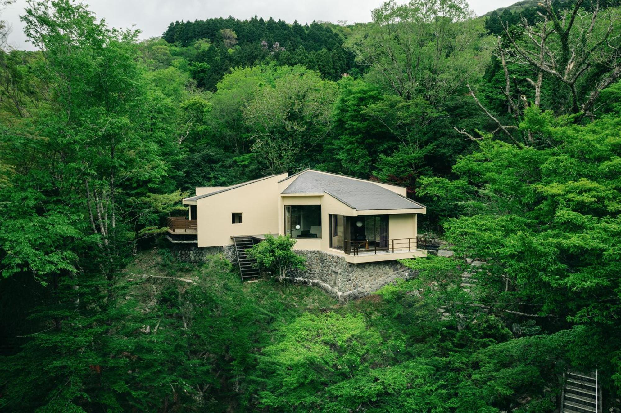 Aknot Hakone 大涌谷を望むモダニズム建築 東京から90分 Villa Kültér fotó