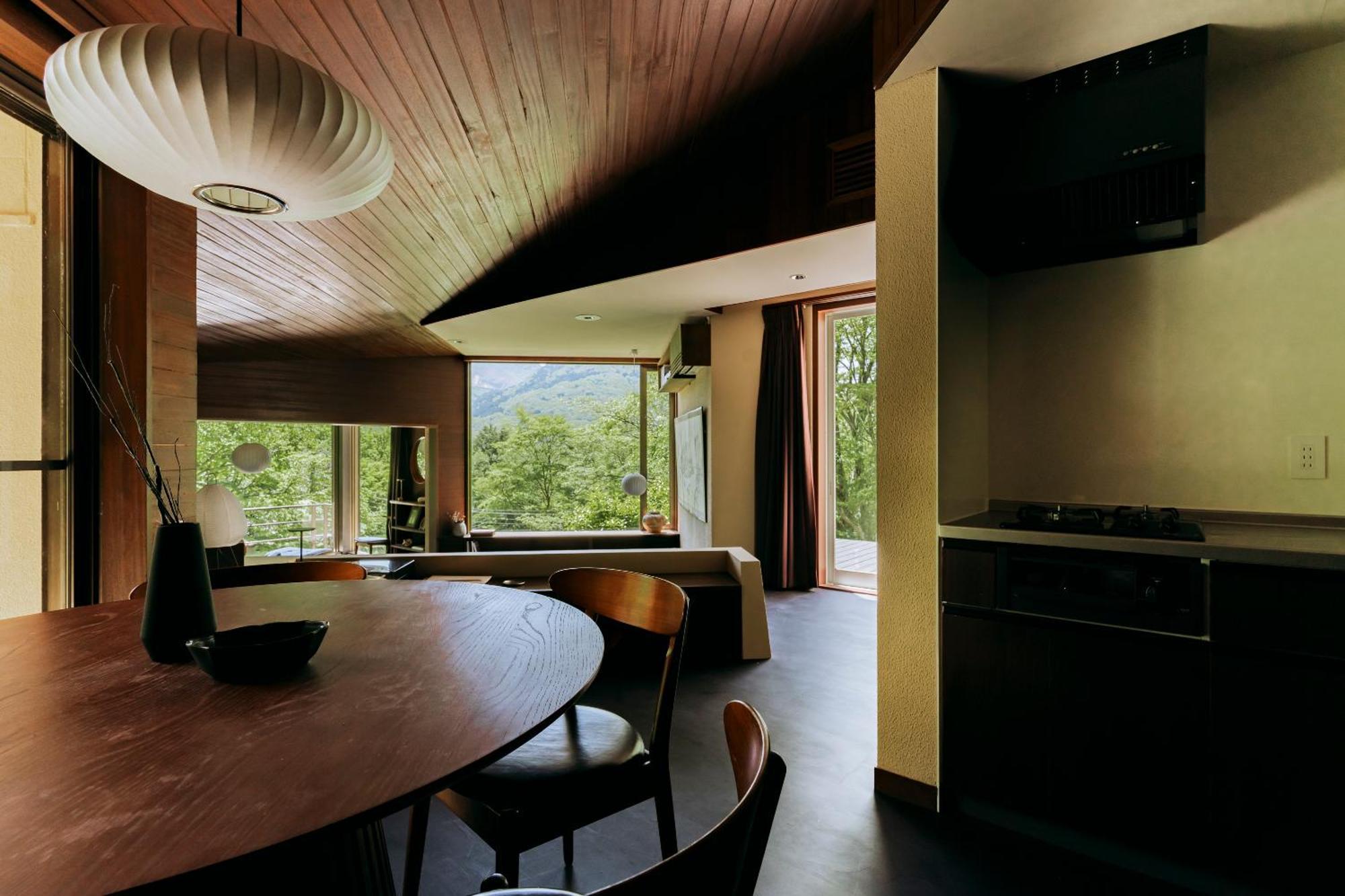 Aknot Hakone 大涌谷を望むモダニズム建築 東京から90分 Villa Kültér fotó